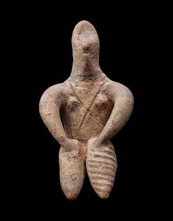 Zeg het tegen Halaf. Terracotta - Statuetje Neolithische