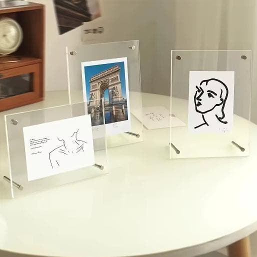 Acryl Fotolijst Standaard – Transparant Desktop Frame, Audio, Tv en Foto, Fotografie | Fotolijsten, Nieuw, Verzenden