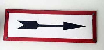 Vintage emaille verkeersbord - Emaille bord - Emaille