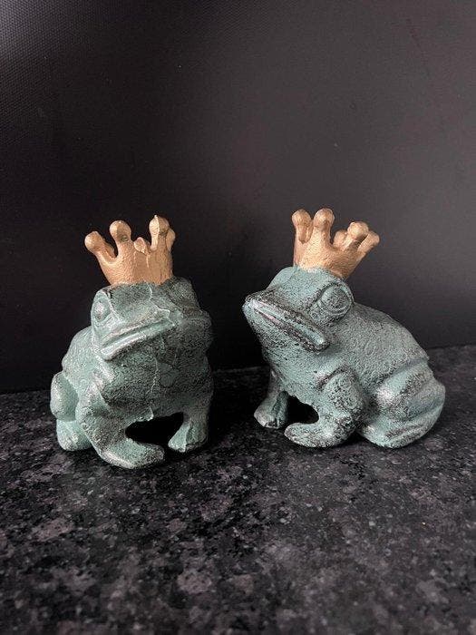 Decoratief ornament (2) - Set van twee kikkers, Antiek en Kunst, Kunst | Designobjecten