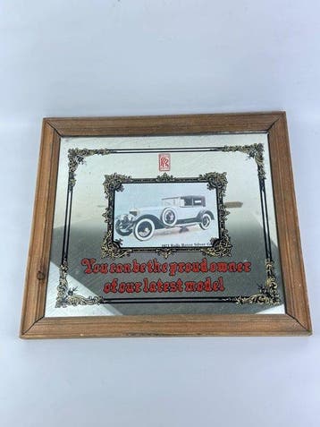Wanddecoratie - Rolls-Royce - Vintage wandspiegel