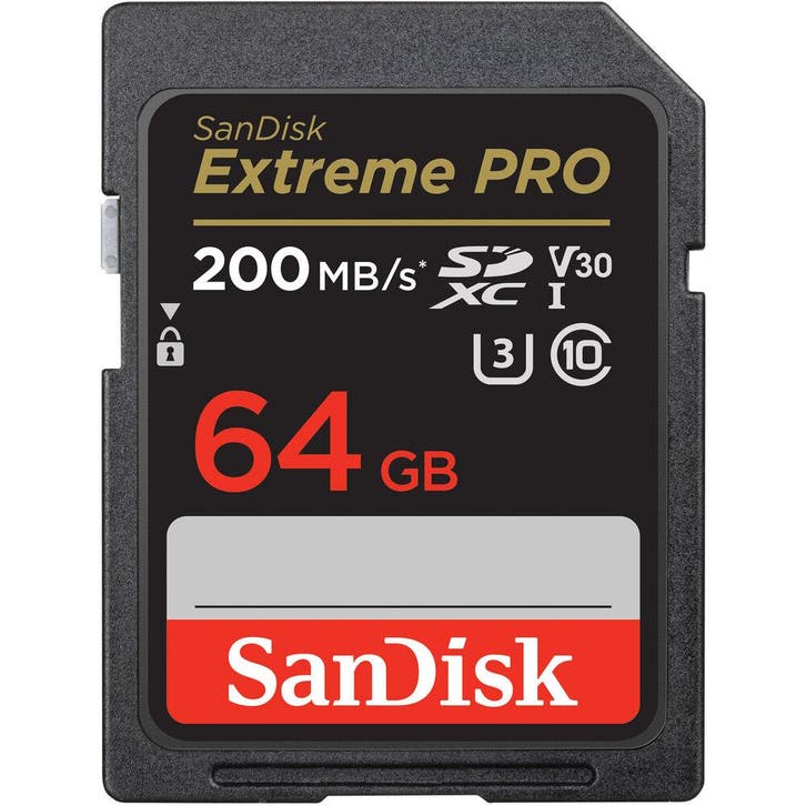 SanDisk Extreme Pro 64GB SDXC Memory Card 200MB, Audio, Tv en Foto, Fotografie | Geheugenkaarten, Overige typen, Nieuw, Ophalen of Verzenden