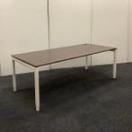 drentea bureau 200x90 cm, in hoogte verstelbaar, Wit - bruin, Ophalen of Verzenden, In hoogte verstelbaar, Gebruikt