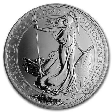 Britannia 1 oz 2004, Verzenden, Overige landen, Losse munt, Zilver