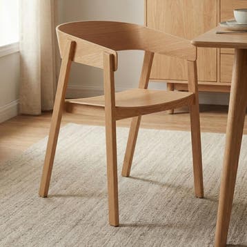 *WOONWINKEL* Eiken Stoel Van Gebogen Hout, Verzenden, Nieuw, Bruin, Hout