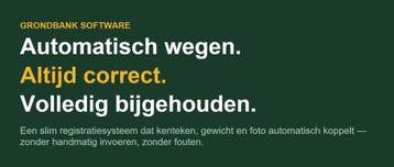 Software voor weegbrug grondbank nodig?