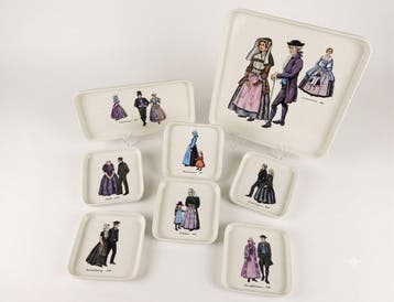 Villeroy & Boch - Gebak/taartset (8) - Porselein -