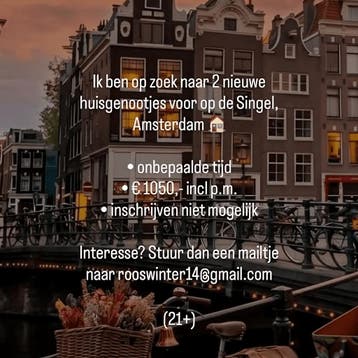 Kamer in Amsterdam gevonden voor €1050,- pm, Huizen en Kamers, Kamers te huur, Minder dan 20 m², Amsterdam