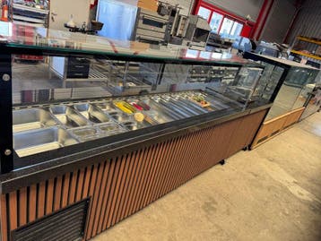 Professionele Horeca Saladebar / Koelvitrine met Glazen Opze, Ophalen, Nieuw zonder verpakking, Bakkerij en Slagerij