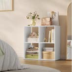 Kubus Boekenkast – Houten Vrijstaand Opbergrek 60×60×29 cm, Verzenden, Nieuw