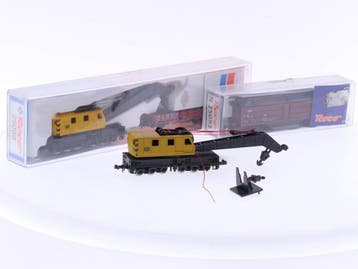 Schaal N Roco 25093, 25099 goederen wagens set 3-delig va..., Gebruikt, Gelijkstroom, Overige typen, Ophalen of Verzenden