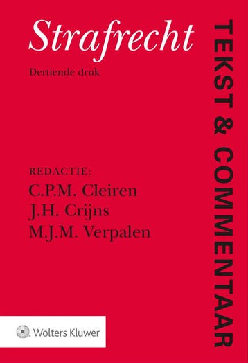 Strafrecht / Tekst & Commentaar 9789013155808, Verzenden, Gelezen