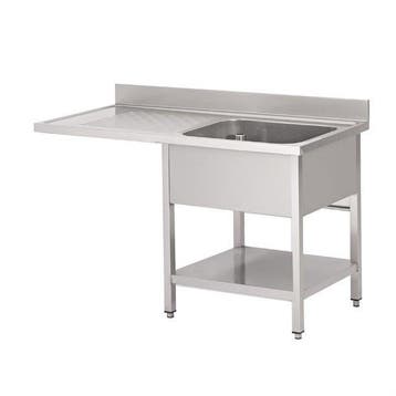 RVS horeca spoeltafel met bodemschap tbv vaatwasser 160x70 1, Ophalen of Verzenden, Nieuw in verpakking