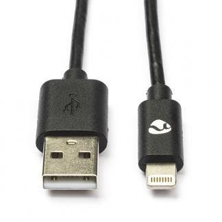 Apple Lightning kabel | 1 meter (Zwart), Verzenden, Nieuw