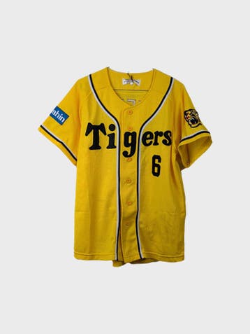 HANSHIN Tigers Sport T-shirt Heren maat S Geel Vintage, Geel, Ophalen of Verzenden, Zo goed als nieuw, HANSHIN Tigers