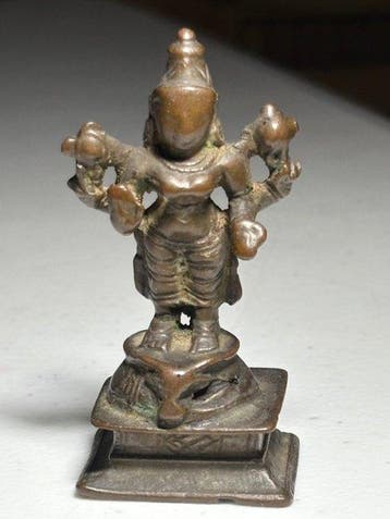 sculptuur, South Indian Bronze Figure of Shiva Standing on, Antiek en Kunst