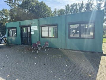Kantoorunit woonunit accomodatie de Meeuw units bouwkeet, Ophalen