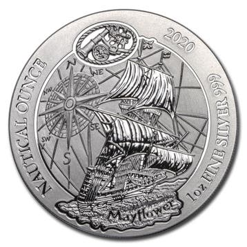 Rwanda / Ruanda Nautical Mayflower 1 oz 2020 (capsule), Verzenden, Overige landen, Losse munt, Zilver