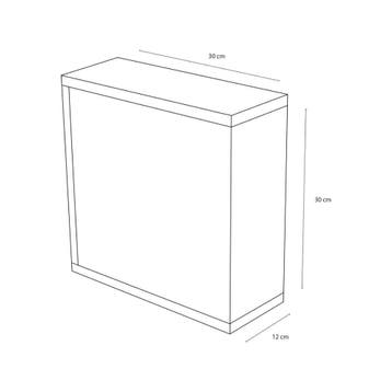 Differnz Medicijnkast Quadro 30x30x12 Wit, Huis en Inrichting, Verzenden, Nieuw