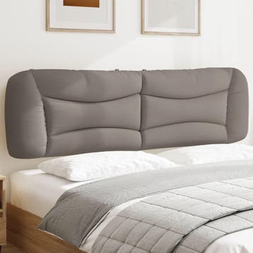 vidaXL Hoofdbordkussen Hvar 180 cm stof taupe, Verzenden, Nieuw, Stof