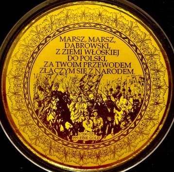 Polen. 100 Francs 2024 Poland Is Not Yet Lost, 1/200 Oz