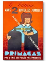 B. Drollat - Affiche publicitaire originale Primagaz – Le, Antiek en Kunst