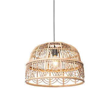 Oosterse hanglamp rotan 49 cm - Michelle, Verzenden, Nieuw, Art Deco