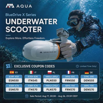 Aqua Marina Bluedrive X / X Pro Elektrische Onderwaterscoote, Watersport en Boten, Verzenden, Nieuw
