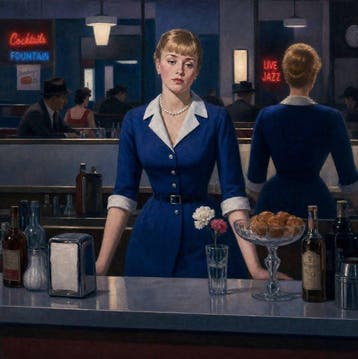 Le Yack - Cocktails & Fountain - Hand-signed