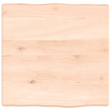 Uniek eiken tafelblad natuurlijke rand - Retourdeal, Huis en Inrichting, Minder dan 50 cm, Minder dan 50 cm, Ophalen of Verzenden
