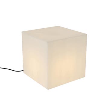 Moderne buitenlamp wit 38 cm vierkant IP44 - Nura, Verzenden, Nieuw, Kunststof
