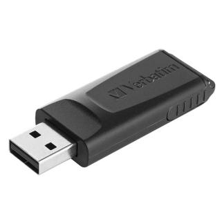 USB stick | Verbatim Slider | 128 GB (USB 2.0, Inschuifbaar), Verzenden, Nieuw, Verbatim