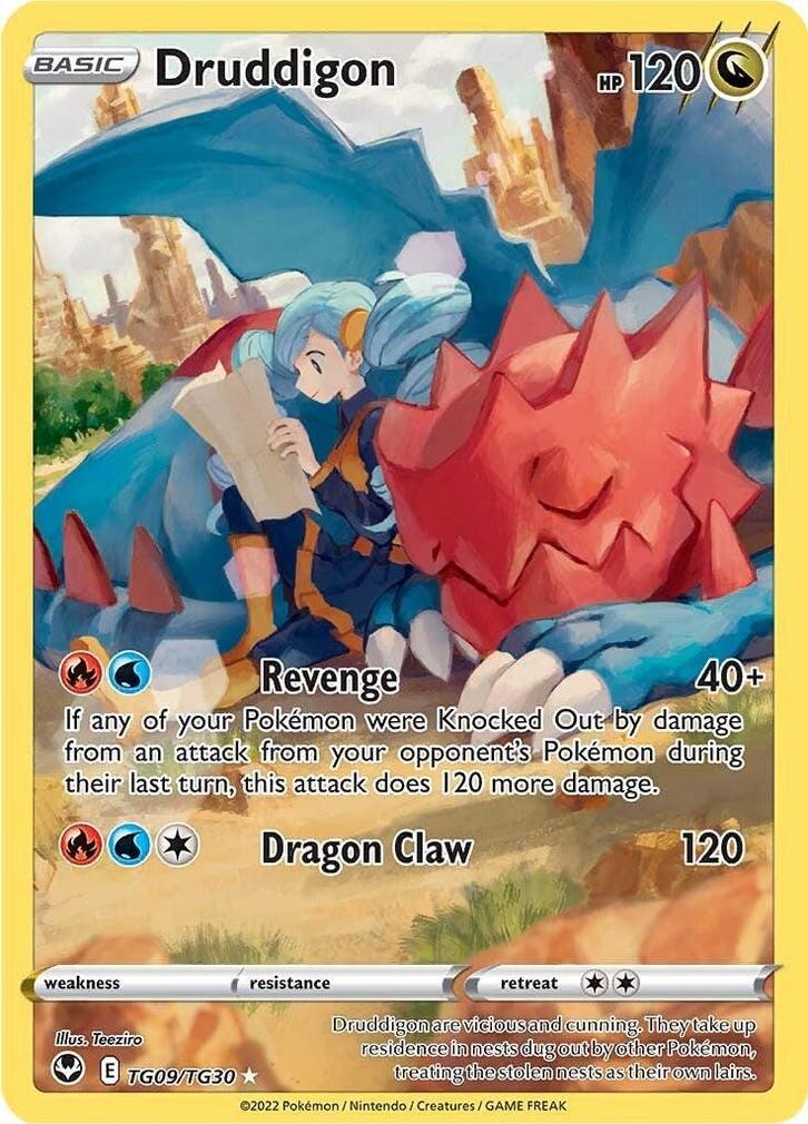 Druddigon #TG09, Hobby en Vrije tijd, Verzamelkaartspellen | Pokémon, Nieuw, Ophalen of Verzenden