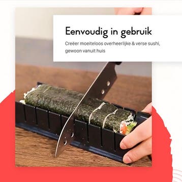 Nonchi XXL Sushi Maker - Complete Sushi Set - 13-delig -, Ophalen of Verzenden, Zo goed als nieuw