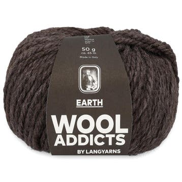 WoolAddicts Earth - 67 donkerbruin - Alpacawol Garen, Hobby en Vrije tijd, Breien en Haken, Ophalen of Verzenden, Nieuw