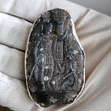 Klassieke Romeinse militaire triomf gegraveerde cameo –