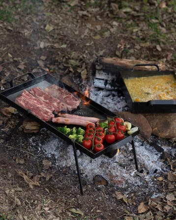 La Planchetta® Argentijnse Bakplaat 48 cm – 2 Branders –, Witgoed en Apparatuur, Kookplaten, Ophalen of Verzenden, Nieuw