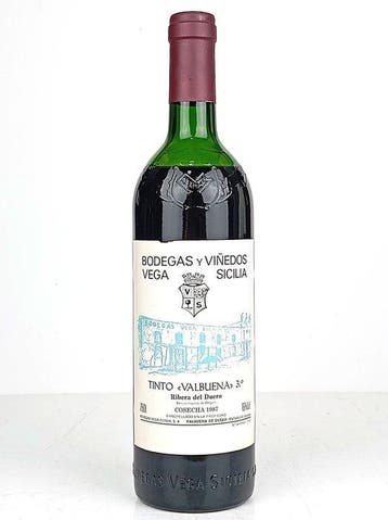 1987 Vega Sicilia Tinto Valbuena 3º año - Ribera del Duero, Verzamelen, Nieuw