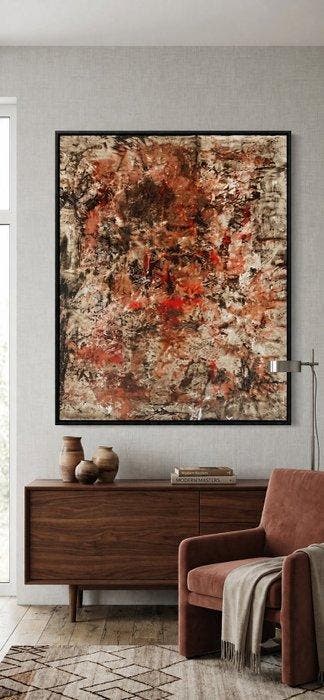Charlotte Colard - Scorie - XL pas de réserve - Abstract Art