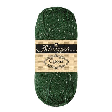 Scheepjes Catona Shine - 525 Fir - Silver - Katoengaren me, Ophalen of Verzenden, Nieuw
