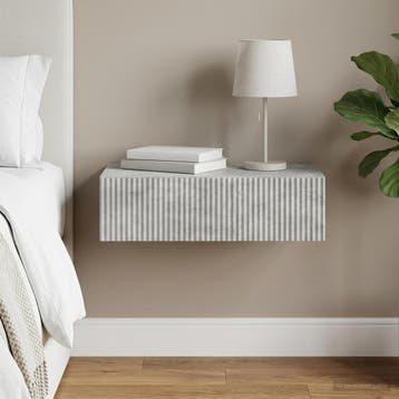 vidaXL Wandmontage Zijtafel 87,5 x 34,5 x 17 cm Bewerkt hout, Verzenden, Nieuw
