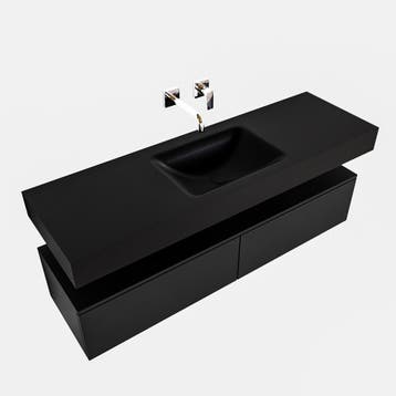 Badkamermeubel AQS Ibiza 150 cm Twee Soft-Close Lades Solid, Huis en Inrichting, Ophalen of Verzenden, Nieuw