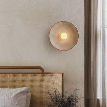 Nordic Wabi-Sabi Wandlamp Rond - Sfeervolle Resin Sconce voo, Verzenden, Nieuw