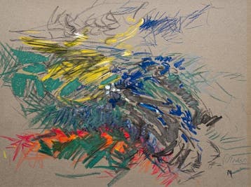 René Mels (1909-1977) - Composition abstraite gestuelle au, Antiek en Kunst