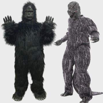 Volwassen King Kong Gorilla Mascotte Kostuum - Feest & Evene