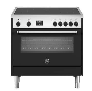Bertazzoni MPL95I1ENEC Inductie Fornuis 90 cm Mat Zwart, Verzenden, 60 cm of meer, Nieuw, Energieklasse A of zuiniger