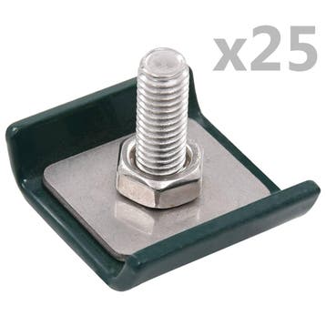 vidaXL Rastermatverbinding 25 sets groen, Verzenden, Nieuw