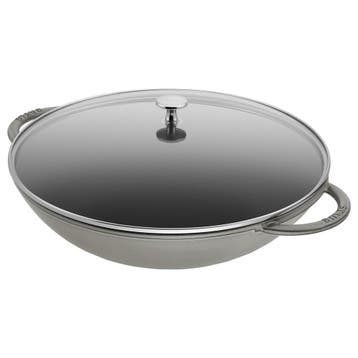 GGM Gastro | STAUB | SPECIALITIES - Wok met glazen deksel -, Huis en Inrichting, Keuken | Potten en Pannen, Verzenden, Nieuw
