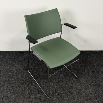 Casala Curvy Vergaderstoel | Groen, Ophalen of Verzenden, Gebruikt