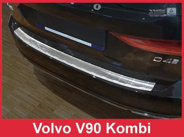 Achterbumperbeschermer | geschikt voor Volvo V90 2016- | RVS, Auto-onderdelen, Verzenden, Nieuw, Volvo